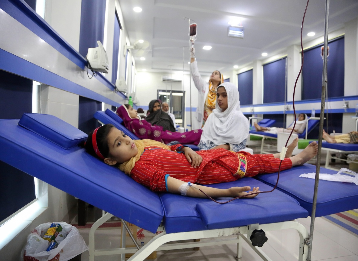 Child with doctor during examination — gene therapy and care